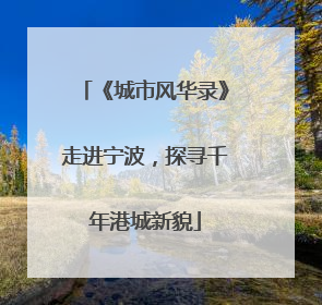 《城市风华录》走进宁波，探寻千年港城新貌