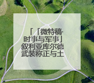 「微特稿·时事与军事」叙利亚库尔德武装称正与土耳其“直接接触”