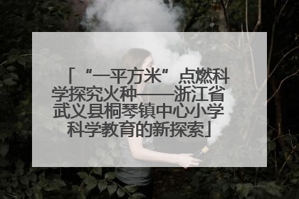 “一平方米”点燃科学探究火种——浙江省武义县桐琴镇中心小学科学教育的新探索