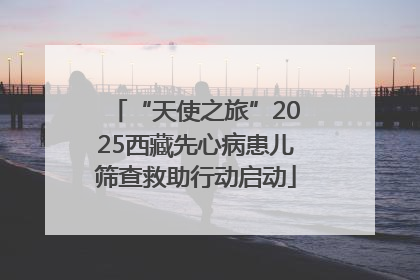 “天使之旅”2025西藏先心病患儿筛查救助行动启动