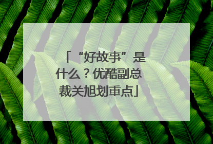 “好故事”是什么？优酷副总裁关旭划重点