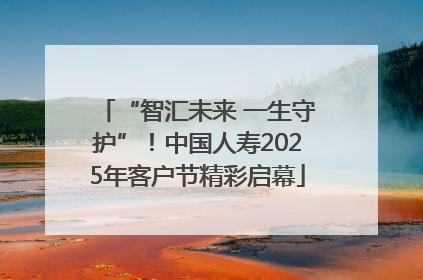 “智汇未来 一生守护”！中国人寿2025年客户节精彩启幕