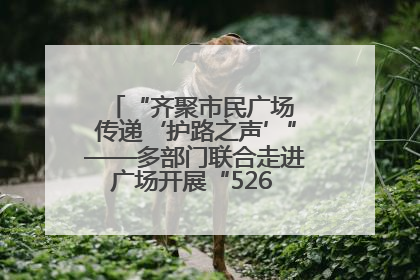 “齐聚市民广场 传递‘护路之声’”——多部门联合走进广场开展“526 我爱路”宣传活动