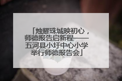 烛耀珠城映初心，师德报告启新程——五河县小圩中心小学举行师德报告会