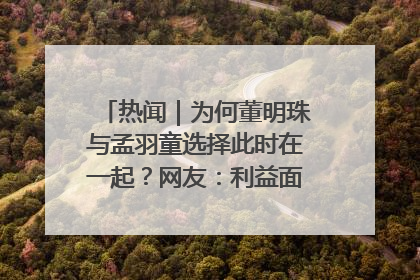 热闻｜为何董明珠与孟羽童选择此时在一起？网友：利益面前啥都能和解