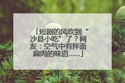 短剧的风吹到“沙县小吃”了？网友：空气中有拌面扁肉的味道……