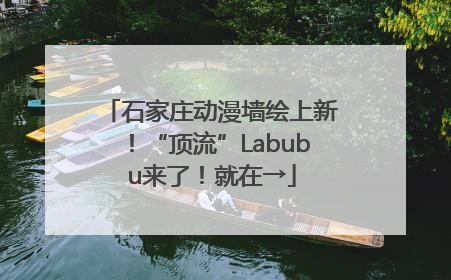 石家庄动漫墙绘上新！“顶流”Labubu来了！就在→