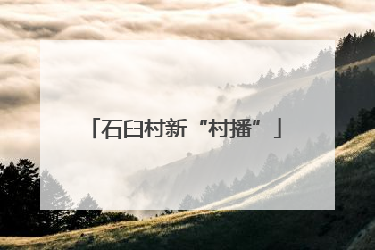 石臼村新“村播”