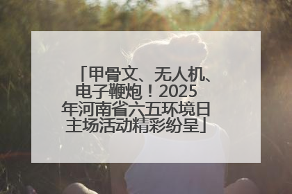 甲骨文、无人机、电子鞭炮！2025年河南省六五环境日主场活动精彩纷呈