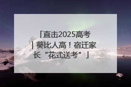 直击2025高考｜葵比人高！宿迁家长“花式送考”