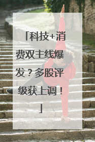 科技+消费双主线爆发？多股评级获上调！