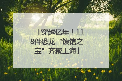 穿越亿年！118件恐龙“镇馆之宝”齐聚上海