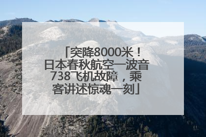 突降8000米！日本春秋航空一波音738飞机故障，乘客讲述惊魂一刻