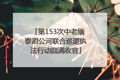第153次中老缅泰湄公河联合巡逻执法行动圆满收官