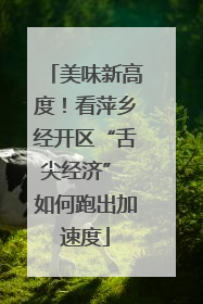 美味新高度！看萍乡经开区“舌尖经济” 如何跑出加速度