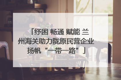 纾困 畅通 赋能 兰州海关助力陇原民营企业扬帆“一带一路”
