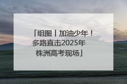 组图丨加油少年！多路直击2025年株洲高考现场