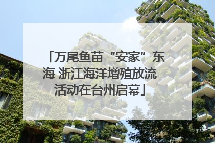 万尾鱼苗“安家”东海 浙江海洋增殖放流活动在台州启幕