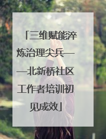 三维赋能淬炼治理尖兵——北新桥社区工作者培训初见成效