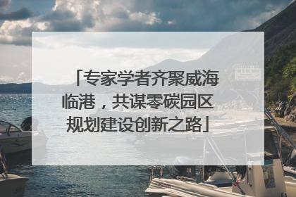 专家学者齐聚威海临港，共谋零碳园区规划建设创新之路