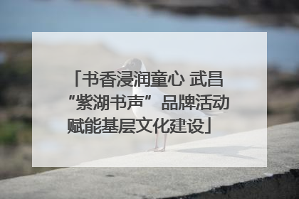 书香浸润童心 武昌“紫湖书声”品牌活动赋能基层文化建设