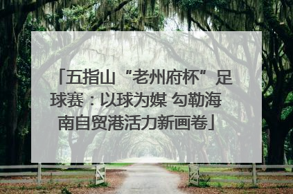 五指山“老州府杯”足球赛：以球为媒 勾勒海南自贸港活力新画卷
