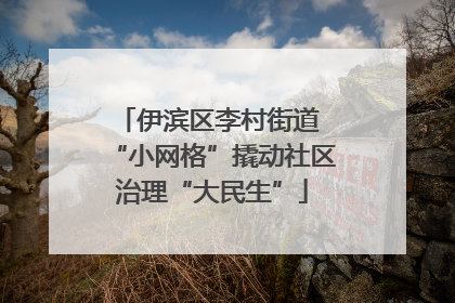 伊滨区李村街道 “小网格”撬动社区治理“大民生”