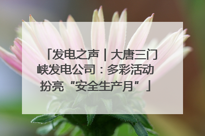 发电之声｜大唐三门峡发电公司：多彩活动扮亮“安全生产月”