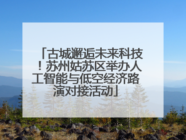 古城邂逅未来科技！苏州姑苏区举办人工智能与低空经济路演对接活动