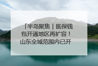 半岛聚焦｜医保钱包开通地区再扩容！山东全域范围内已开通，有何用处？如何操作？速戳→