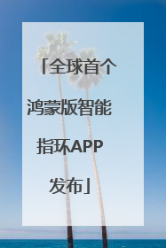 全球首个鸿蒙版智能指环APP发布