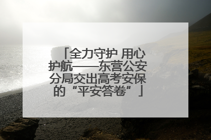 全力守护 用心护航——东营公安分局交出高考安保的“平安答卷”