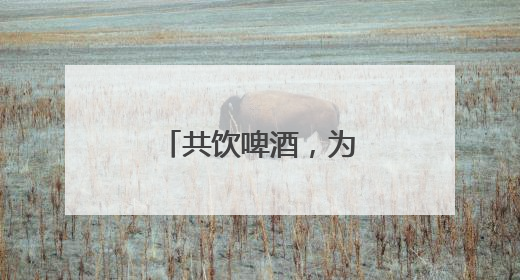 共饮啤酒，为家乡助威！