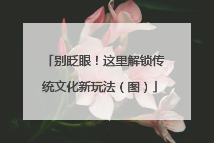 别眨眼！这里解锁传统文化新玩法（图）