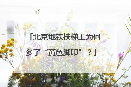 北京地铁扶梯上为何多了“黄色脚印”？