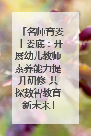 名师育娄丨娄底：开展幼儿教师素养能力提升研修 共探数智教育新未来
