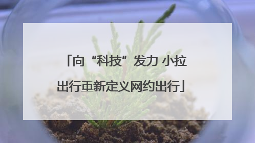 向“科技”发力 小拉出行重新定义网约出行