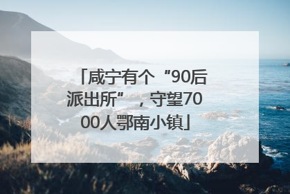 咸宁有个“90后派出所”，守望7000人鄂南小镇