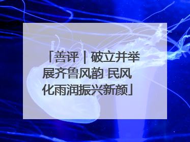 善评｜破立并举展齐鲁风韵 民风化雨润振兴新颜