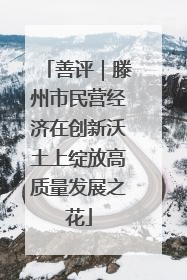 善评｜滕州市民营经济在创新沃土上绽放高质量发展之花