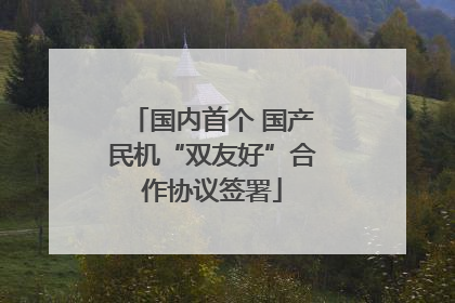 国内首个 国产民机“双友好”合作协议签署