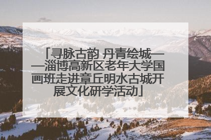 寻脉古韵 丹青绘城——淄博高新区老年大学国画班走进章丘明水古城开展文化研学活动