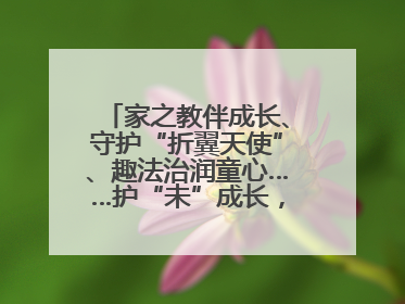 家之教伴成长、守护“折翼天使”、趣法治润童心……护“未”成长，他们这样做