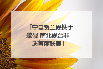 宁夏贺兰砚携手歙砚 南北砚台非遗首度联展
