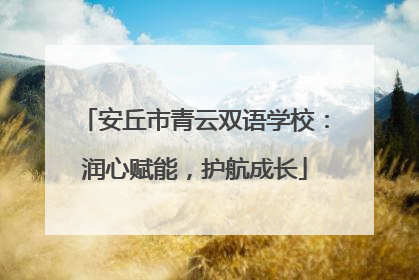安丘市青云双语学校：润心赋能，护航成长