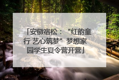 安徽宿松：“红韵童行 艺心筑梦”梦想家园学生夏令营开营