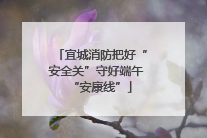 宜城消防把好“安全关”守好端午“安康线”