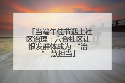 当端午佳节遇上社区治理：六合社区让银发群体成为 “治” 慧担当
