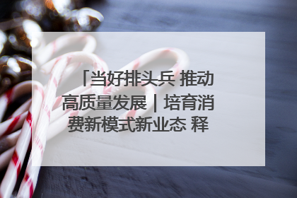 当好排头兵 推动高质量发展｜培育消费新模式新业态 释放经济增长新动能