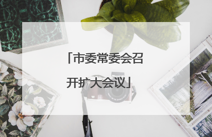 市委常委会召开扩大会议